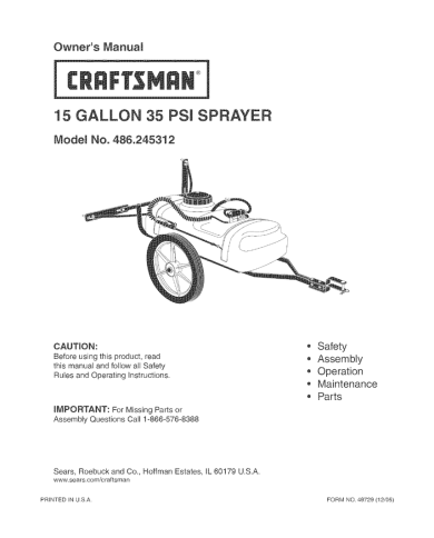 FUMIGADORA DE TIRO CRAFTSMAN