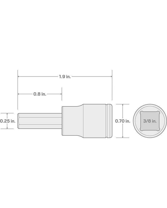 LLAVE EXAGONAL 3/8-in / 7/32-in
