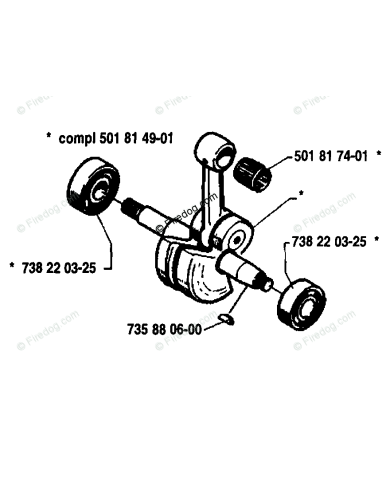 RODAMIENTO DE CIGUEÑAL HUSQVARNA 288