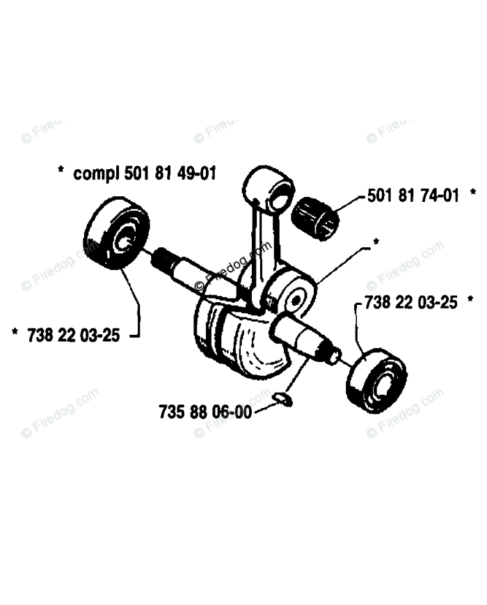 RODAMIENTO DE CIGUEÑAL HUSQVARNA 288