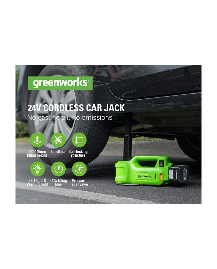 GATA HIDRÁULICA GREENWORKS