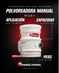 POLVEADORA MANUAL MARUYAMA